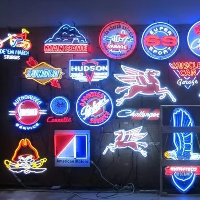 Original Glass Neon Lighting Customized Glass Tube Neon Sign Vintage Old Car Neon Sign Light Garage Wall Hanging